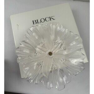 CONFIRM - BLOCK Vintage Sun Blossom‎ 13" Crystal Platter and Bowl - matching set